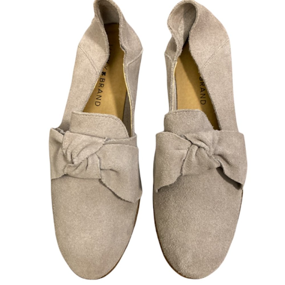 Lucky Brand Suede Bow Loafer
